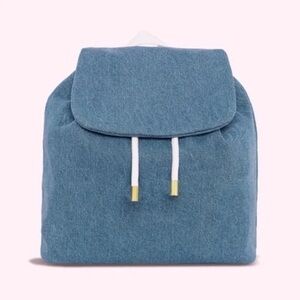 NWT SCL Denim Flap Backpack